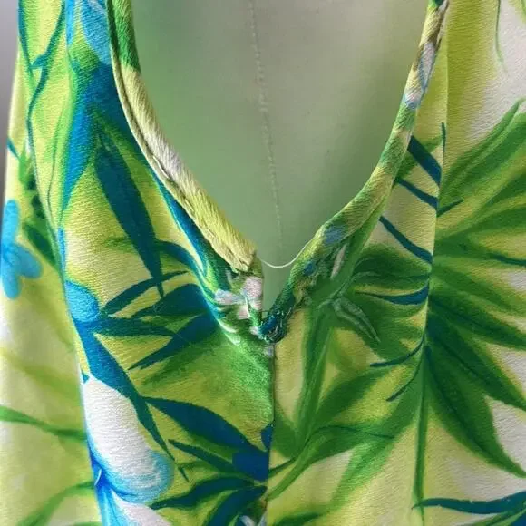 Vintage 1960s Hawaiian Sun Fashions Muumuu Dress-Large - Picture 5 of 8